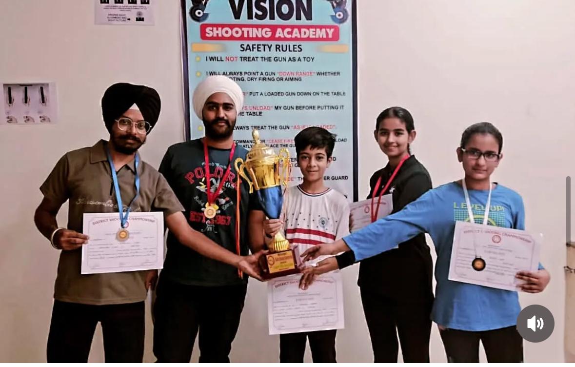 Vision Shooting Academy Triumphs in Amritsar-Gurdaspur District Competition!
